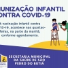 Iniciada a vacinação infantil contra COVID-19