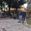 Prefeito Municipal visita obra de revitalização da Praça Municipal