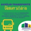 Inscrições para o auxílio transporte universitário do segundo semestre poderão ser feitas do dia 08 ao 19 de agosto