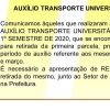 Auxílio Transporte Universitário