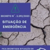 Decretada Situação de Emergência em São Pedro do Butiá