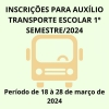 Inscrições para o auxílio Transporte estão abertas