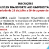 Auxilio Transporte Universitário