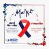 Março Vermelho e Azul-Marinho