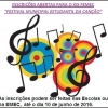 INSCRIÇÕES ABERTAS PARA O XIX FEMEC “FESTIVAL MUNICIPAL ESTUDANTIL DA CANÇÃO”